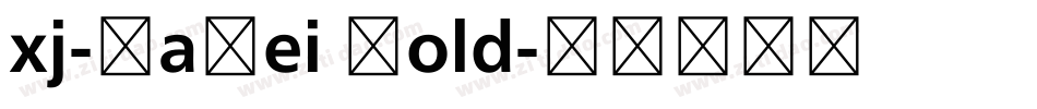 xj-YaHei Bold字体转换